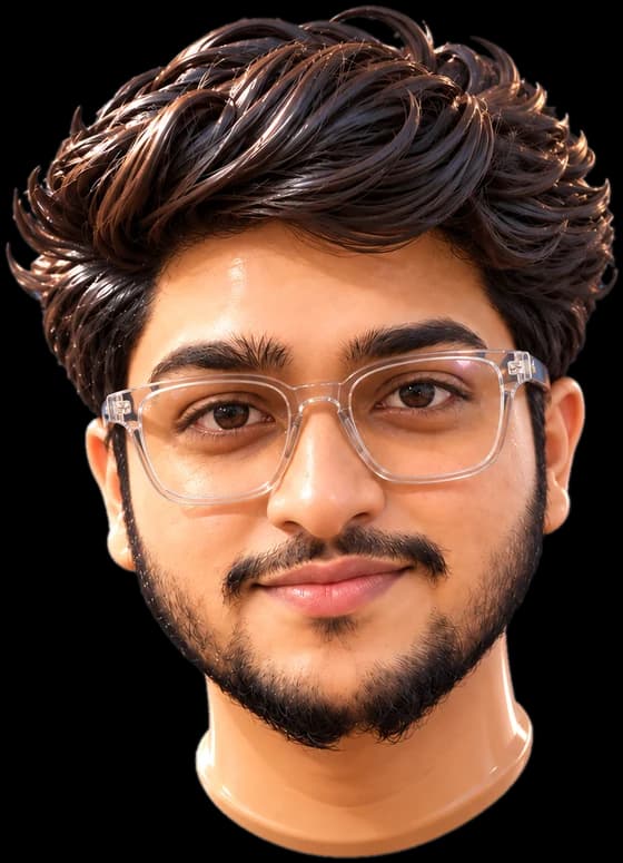 Illustrated portrait of Muneeb Syed